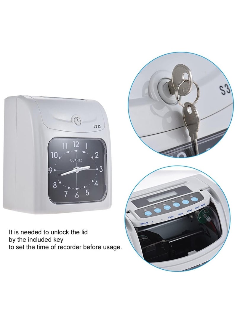 Generic Generic ASYCAN Electronic Employee Starter Time Clock Small Business Punch Pak, Recorder Attendance Time Card Machine for Office Factory Warehouse  - Image 5