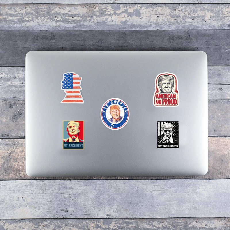 Amazefull 100 Pack President Stickers, American Graphic Picture Decal for Laptop, Phone, Vehicle, Water Bottle - Image 5