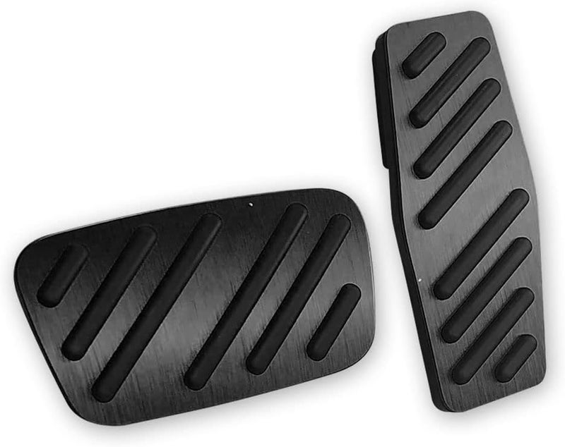 LEXLEY 2PCS Anti-Slip Aluminum Brake Gas Pedal Pads,Auto No Drilling Accelerator Pedal Covers for Chevrolet Chevy Blazer 2019 2020 2021 2022 2023 2024 2025-BLACK - Image 1