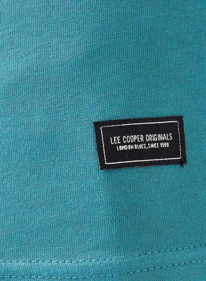 Lee Cooper Lee Cooper Graphic Print Crew Neck T-shirt with Short Sleeves