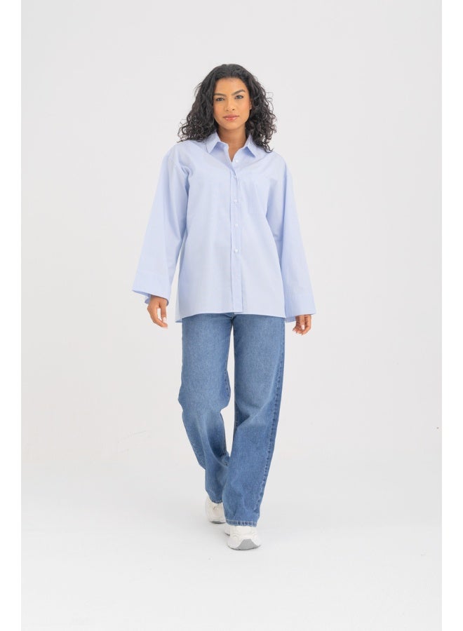 Dresscode Striped Oversized Wide Cuff Shirt - Image 5