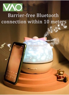 VAOdo Night Lights Can be linked to Bluetooth Multifunctional Star Projector Lamp for Boys and Girls Birthday and Other Parties Decoration Best Gift for Baby’s Bedroom 6 Colorful Films  - Image 5