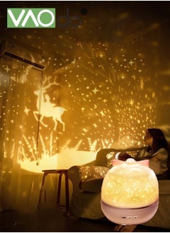 VAOdo Night Lights Can be linked to Bluetooth Multifunctional Star Projector Lamp for Boys and Girls Birthday and Other Parties Decoration Best Gift for Baby’s Bedroom 6 Colorful Films  - Image 4