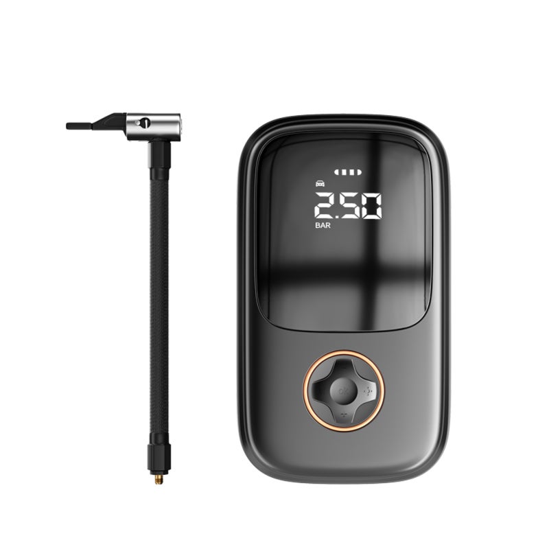 Mini Air Pump 130PSI Cordless Air Compressor Electric Tire Inflator Portable Power Bank with LED Light Auto-Off Function for Car Motorcycle Bicycle Tires Balls - Image 1