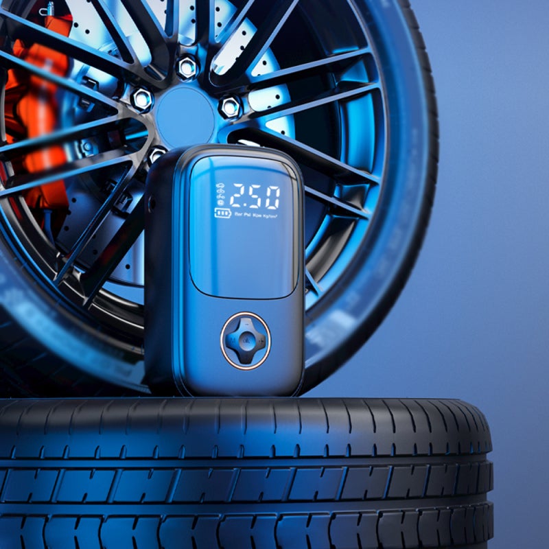 Mini Air Pump 130PSI Cordless Air Compressor Electric Tire Inflator Portable Power Bank with LED Light Auto-Off Function for Car Motorcycle Bicycle Tires Balls - Image 3