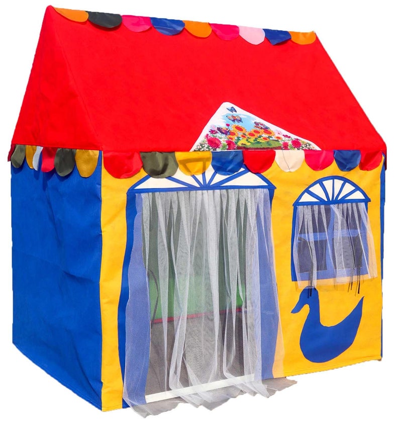 Homecute Hut Type Play Tent House for Kids Toys for 2-12 Years Old Boys & Girls, Small Size Play Tent House for Boys and Girls (Small Size Multicolour) - Image 1