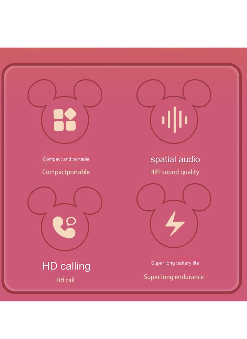 Disney - Disney TWS Earphones Bluetooth 5.2 Wireless headphone Noise Reduction Headphones Earbuds HiFi Sports Waterproof Headset - Image 1