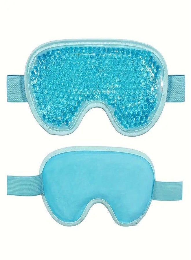 KRUPAVI Cooling Gel Eye Mask, 1 Pack Gel Cold Pack for Puffy Eyes, Eye Mask for Dark Circles, Dry Eyes, Cold & Warm Sleep Compress for Post Surgery, Puffiness, Allergies (Multi-Color) - Image 1
