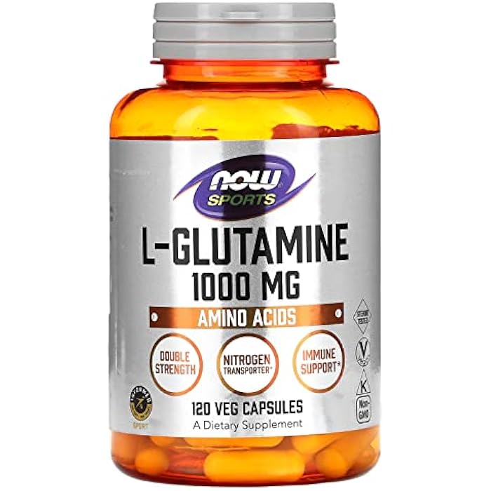 now Sports, L-Glutamine, 1,000 mg, 120 Veg Capsules - Image 1