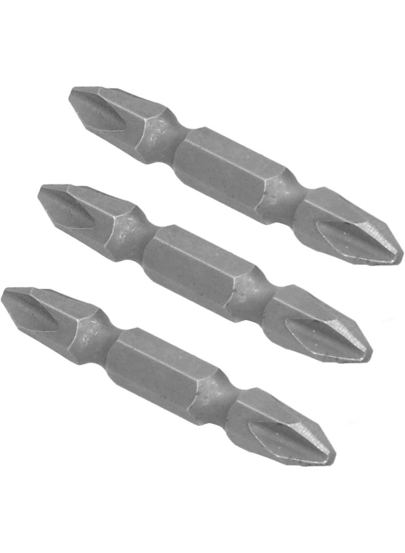 GGOOT Dual- Head Screwdriver Bit  Dual-Head Cross Screwdriver Bit, 10Pcs S1/4 Magnetic Electric Hand Tools, 50mm Hardware  - Image 4