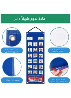General Learning Hanging Bag Kids Visual Schedule Calendar 2 in 1 Autism Daily Chores Daily Chart  - Image 4