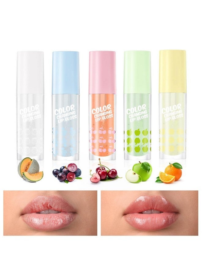VANERIA VANERIA Color Changing Lip Gloss,Clear to Pink,Fruit Flavoured Lip Changing Lip Gloss,PH Lip Color,Long Lasting Moisturizing(3.5ml/0.11Fl.Oz) (Oranges) - Image 3