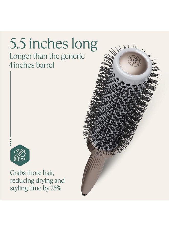 Osensia Round Brush For Blow Drying 1.3 Inch, Vented Hairbrush For Styling, Salon Blowouts, All Hair Types, Ionic, Ceramic, Builds Hair Volume, Reduces Frizz - Image 2