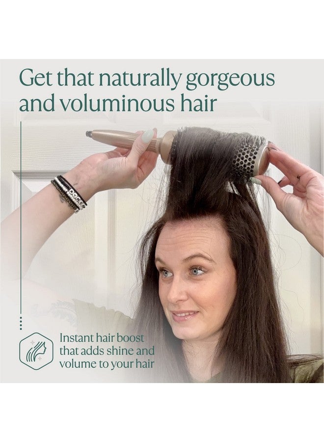 Osensia Round Brush For Blow Drying 1.3 Inch, Vented Hairbrush For Styling, Salon Blowouts, All Hair Types, Ionic, Ceramic, Builds Hair Volume, Reduces Frizz - Image 3