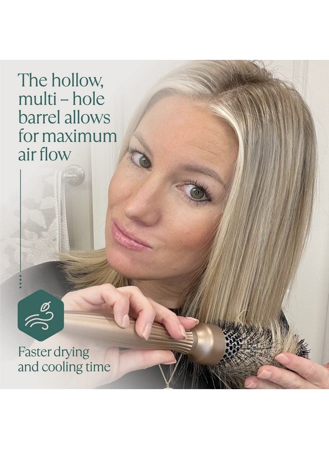 Osensia Round Brush For Blow Drying 1.3 Inch, Vented Hairbrush For Styling, Salon Blowouts, All Hair Types, Ionic, Ceramic, Builds Hair Volume, Reduces Frizz - Image 4