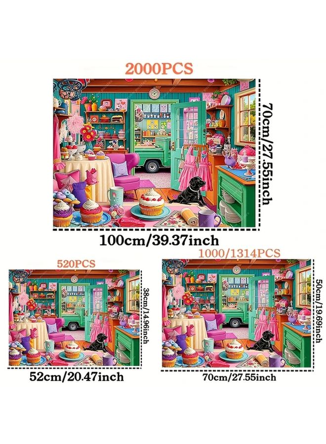 YF3184 1000 Pcs Jigsaw Puzzles For Adults 27 55x19 69 Inch Colorful Home Decor Gift - Image 3