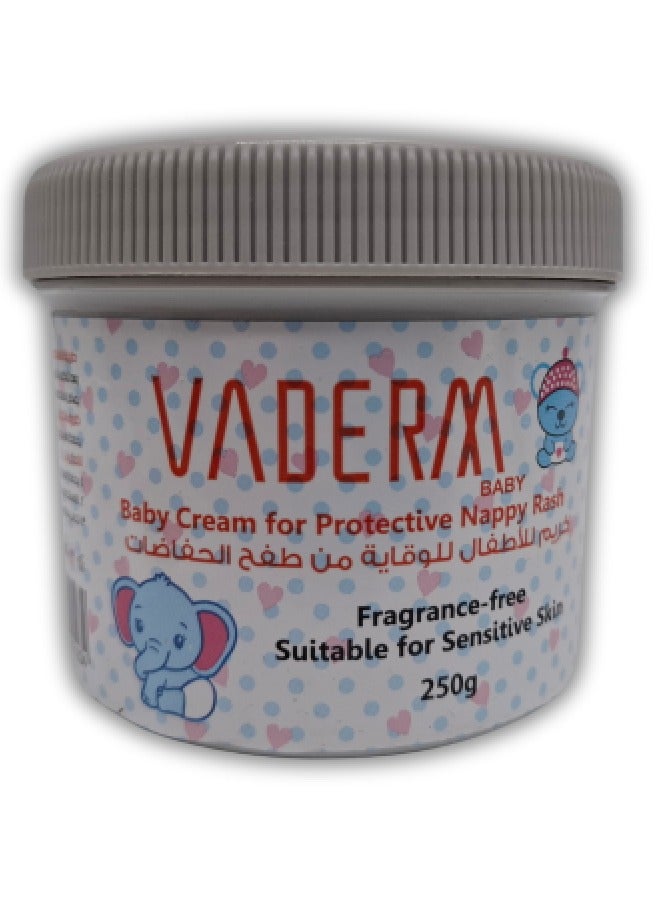 VADERM BABY CREAM PROTECTIVE NAPPY RASH 250G - Image 1