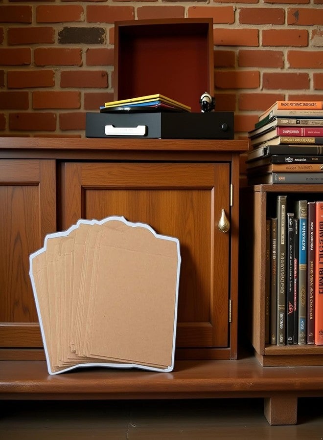 25 قطعة من أغلفة أقراص CD/DVD، مصنوعة من ورق كرافت بني، أغلفة كرتونية لحفظ أقراص CD/DVD، حقائب تخزين وسائط التخزين - Image 4