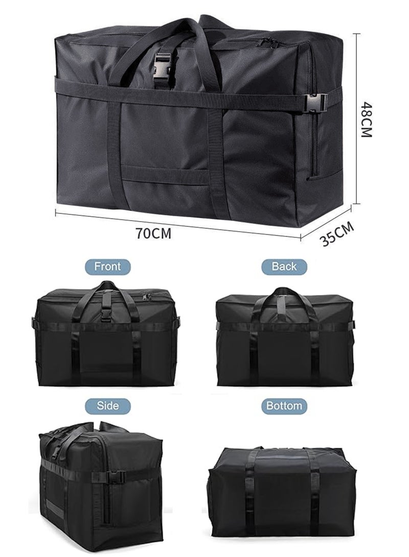 WEMART Travel Duffle Bag, Foldable Bag, Large Waterproof Oxford, Collapsible Storage Luggage with Zippers & Carrying Handles for Quilt, Thick Clothes, Moving, International Travel - Image 2
