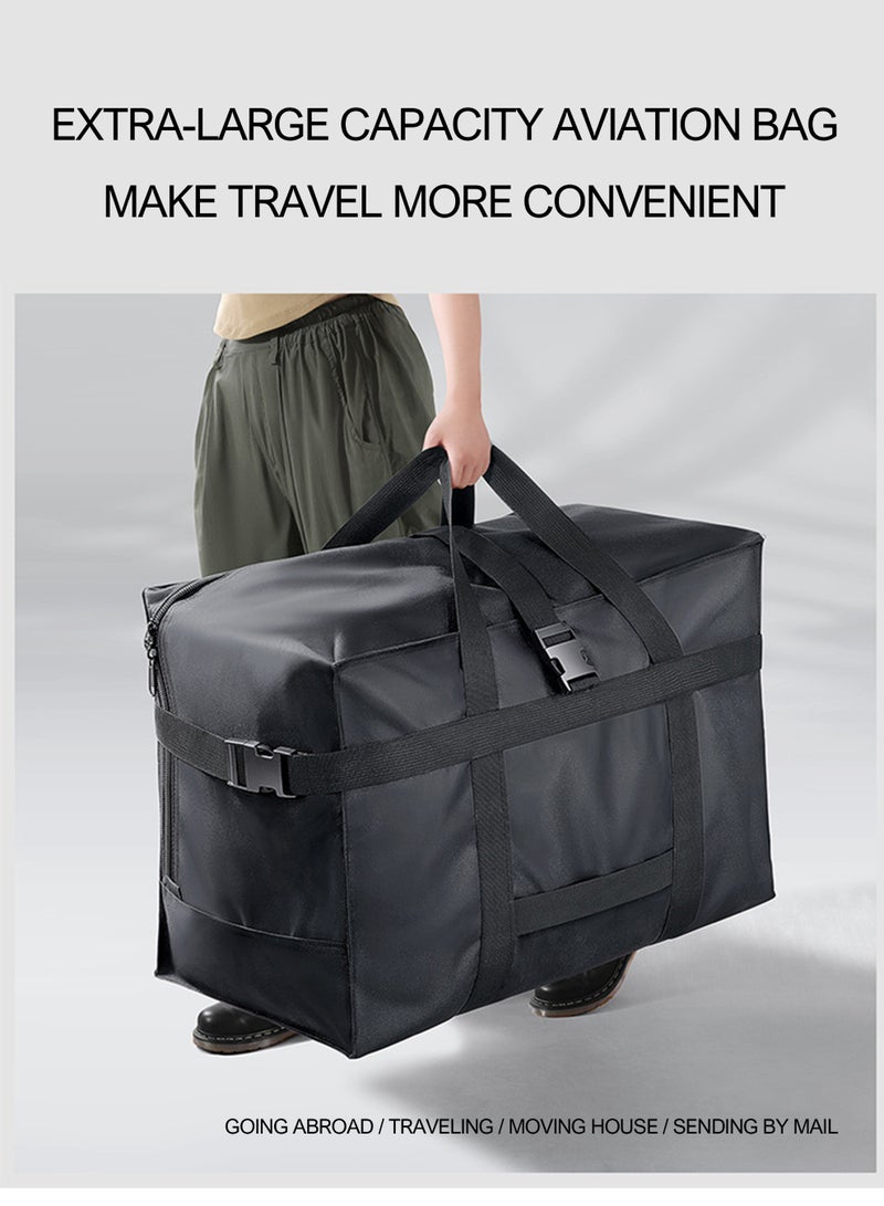 WEMART Travel Duffle Bag, Foldable Bag, Large Waterproof Oxford, Collapsible Storage Luggage with Zippers & Carrying Handles for Quilt, Thick Clothes, Moving, International Travel - Image 5
