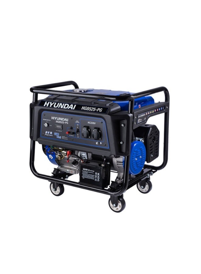 HYUNDAI Gasoline Generator Hyundai HY HG8525-PG 8.5KW 458cc Electric Start Portable Generator 25L Fuel Tank for Backup Power Construction and Industrial Use - Image 1