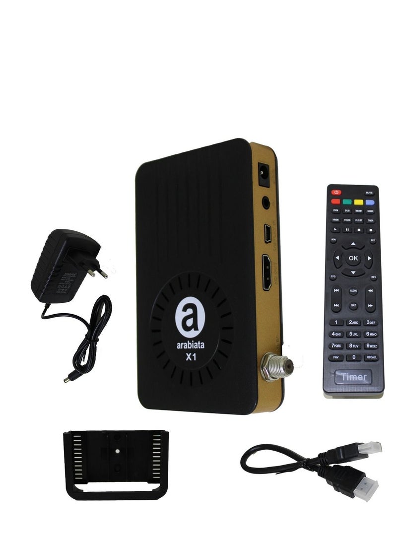 Generic - Arabiata X1 Satellite Receiver - Black - Image 1