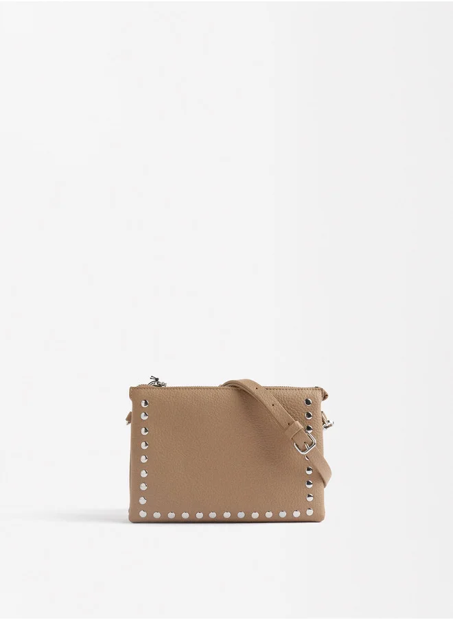 PARFOIS Double Crossbody Bag With Studs