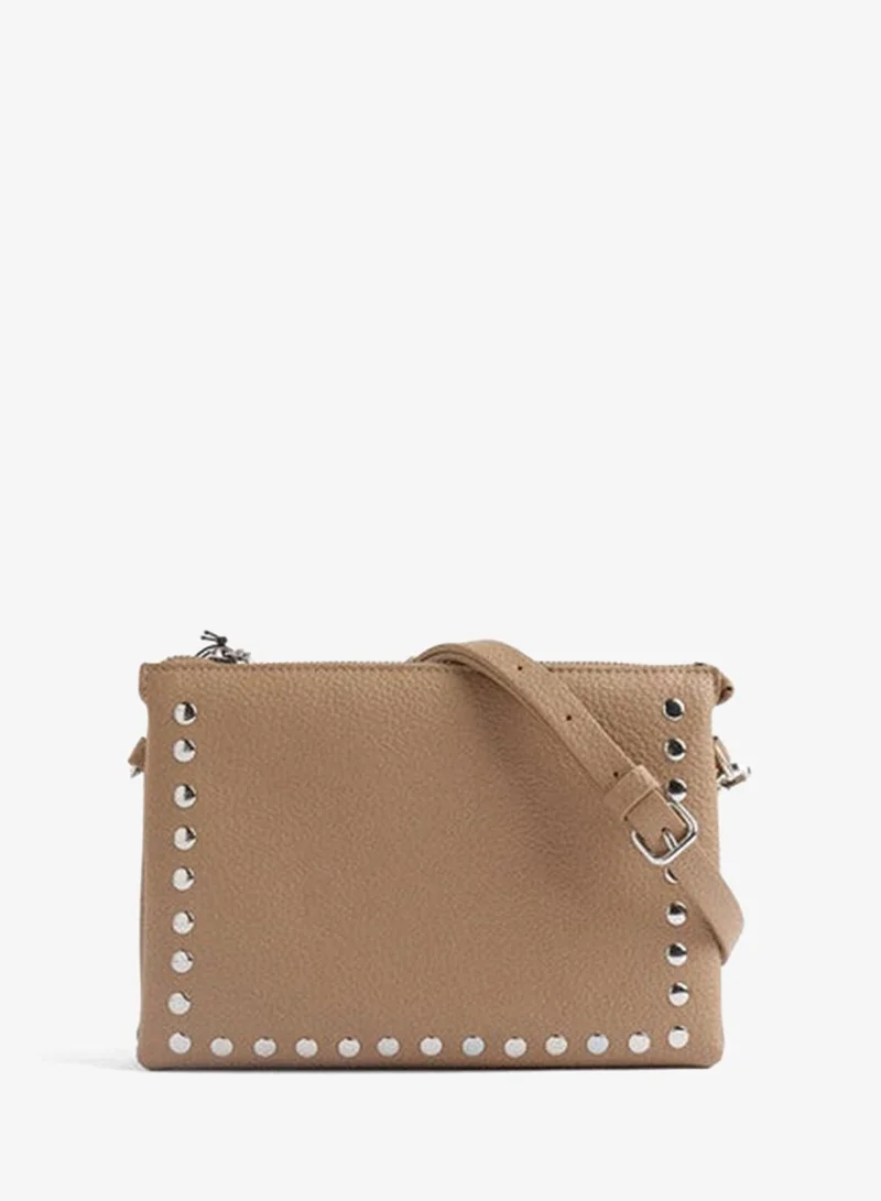 PARFOIS Double Crossbody Bag With Studs