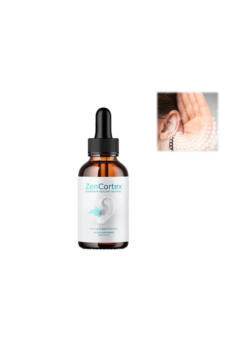 SYOSI Ear Drops for Tinnitus, Zencortex Drops, Zen Cortex Liquid Drops, Helps with Eardrum Health, Promotes Auditory Clarity, 1 Bottle for 30 Days (1 Pack), White  - Image 1