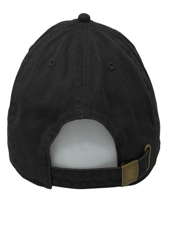 Glory Max 100% Cotton Baseball Cap Classic Plain Low Profile Golf Dad Hat Buckle Adjustable (Black) - Image 5