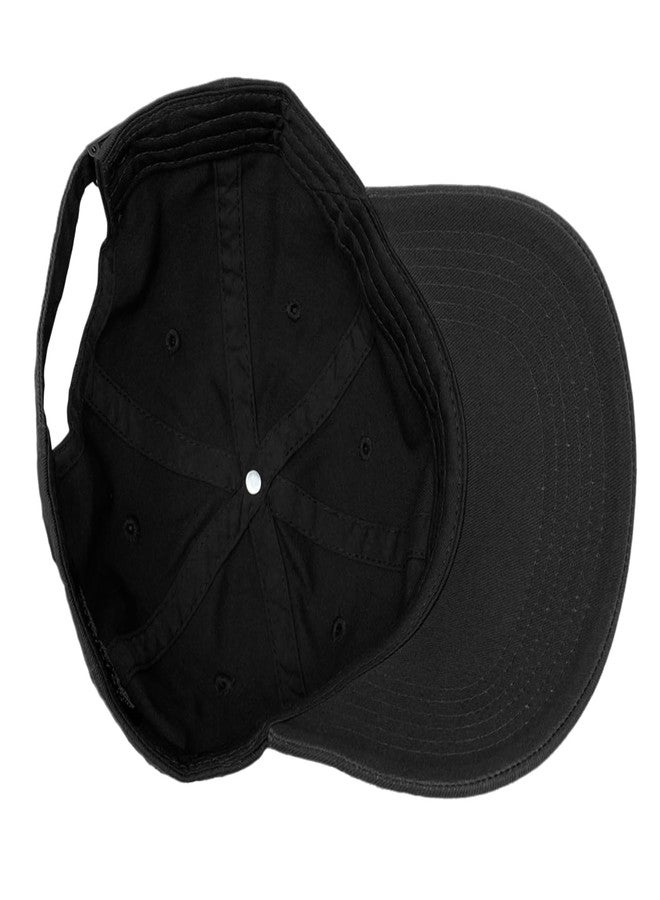 Glory Max 100% Cotton Baseball Cap Classic Plain Low Profile Golf Dad Hat Buckle Adjustable (Black) - Image 4