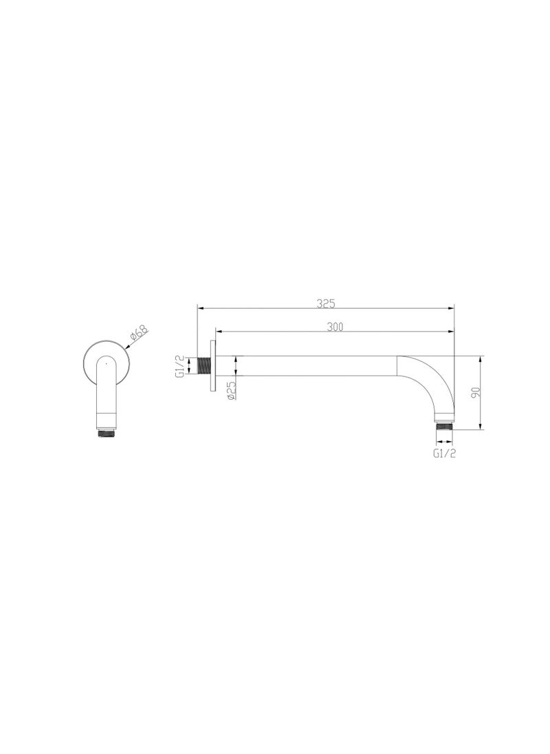 Shower Arm Round 300 mm - pzsku/Z493D2AD98794C9133028Z/45/_/1646371994/f37f03bd-1847-42f1-b667-55319ca04d9d