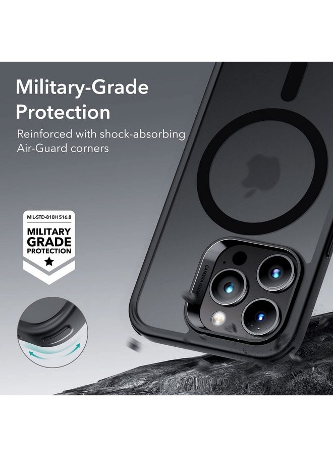 اي اس ار جراب ESR لهاتف iPhone 14 Pro Max، متوافق مع MagSafe، مقاوم للخدش، رفيع ونحيف، حماية كلاسيكية من الصدمات بدرجة عسكرية، TPU، غطاء خلفي مغناطيسي، أسود غير لامع  - Image 5