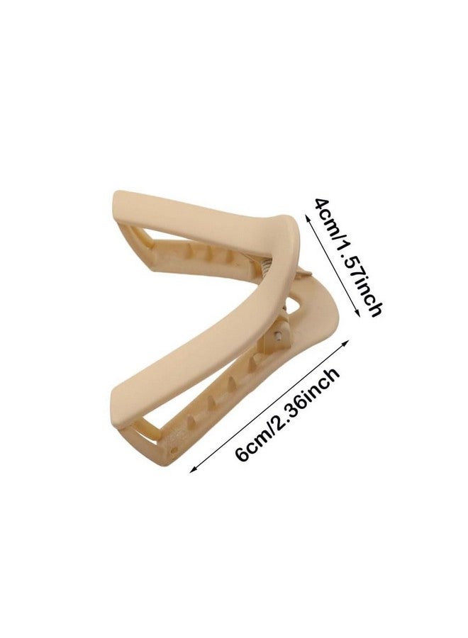 Plenteous Small Hair Claw Clips for High Ponytail 3 pcs Shark Hair Clips for Women Girls Geometric V-Shaped Triangle Hairpin Fashion High Ponytail Hair Accessories for Gifts (Multi Color) - Image 4