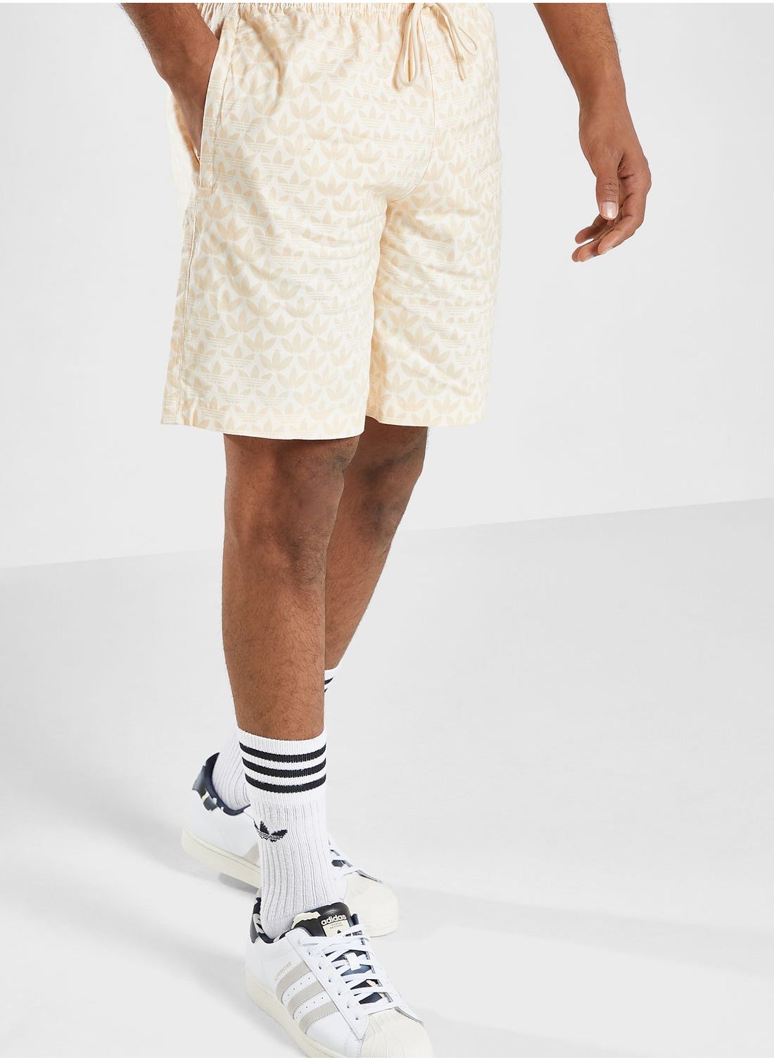 adidas Men's Originals Monogram Swim Shorts in KSA