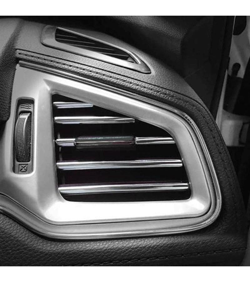 Blue Car Air Conditioner Outlet Trim Strip Universal U Shape Decor - Image 5