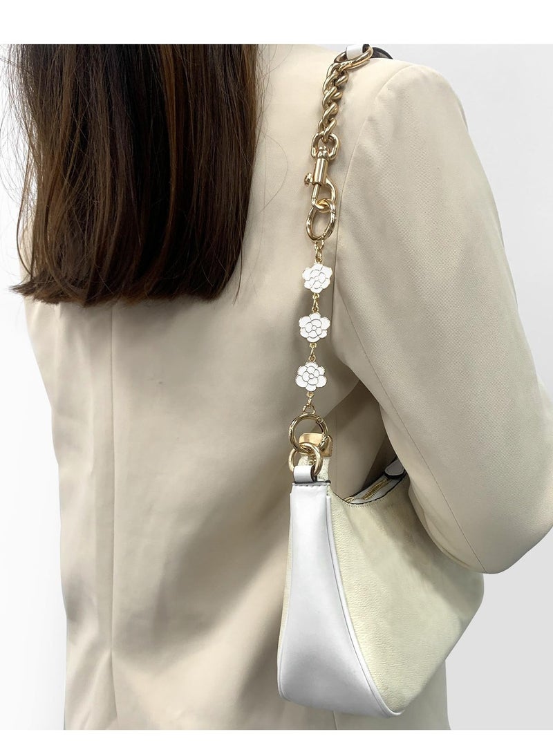 Excefore ملحقات حزام المحفظة، قطعتان بطول 5.9 بوصة لحزام حقيبة الكتف المتقاطعة، ملحقات تزيين شكل حقيبة الكتف، ملحقات استبدال حزام السلسلة لحقيبة اليد - Image 2