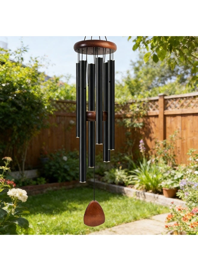 Six-Tube Retro Aluminum Wind Chime Metal Home Decoration Pendant - Image 4