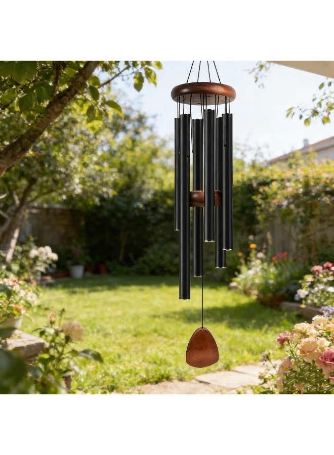 Six-Tube Retro Aluminum Wind Chime Metal Home Decoration Pendant - Image 3