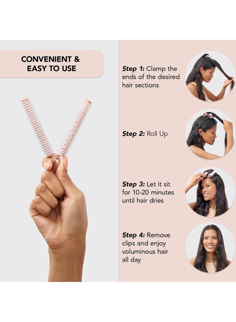 Goolsky Instant Volumizing Hair Clips for Women - Roller Clips for Volume, Curls & Root Lift for All Hair Types, Volumizing Hair Root Clips for Effortless Curl That Last, Easy to Use - 2pcs Terracotta - Image 4