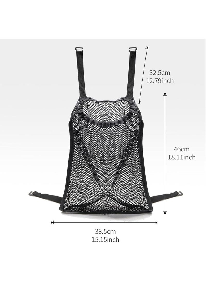 Stroller Storage Net - Baby Stroller Storage Bag Stroller Hangable Bag Adjustable Straps, Large Storage Container For Diaper Toy Snack Stroller Accessories Car Storage Bag - Image 2