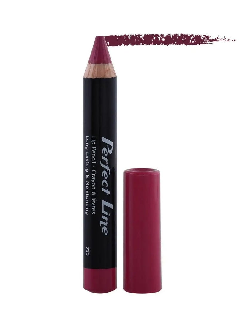 Glam's Perfect Line Glossy Lip Pencil #742 Red My Lips - Image 1