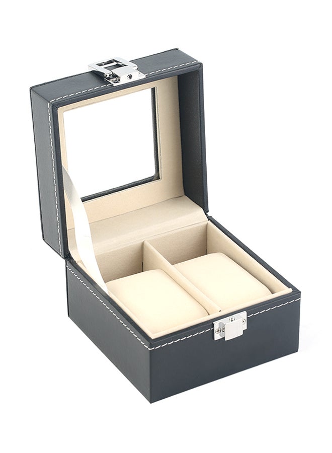 ليشب صندوق لتخزين الساعات مكوّن من قسمين طراز ZG828600 - Image 4