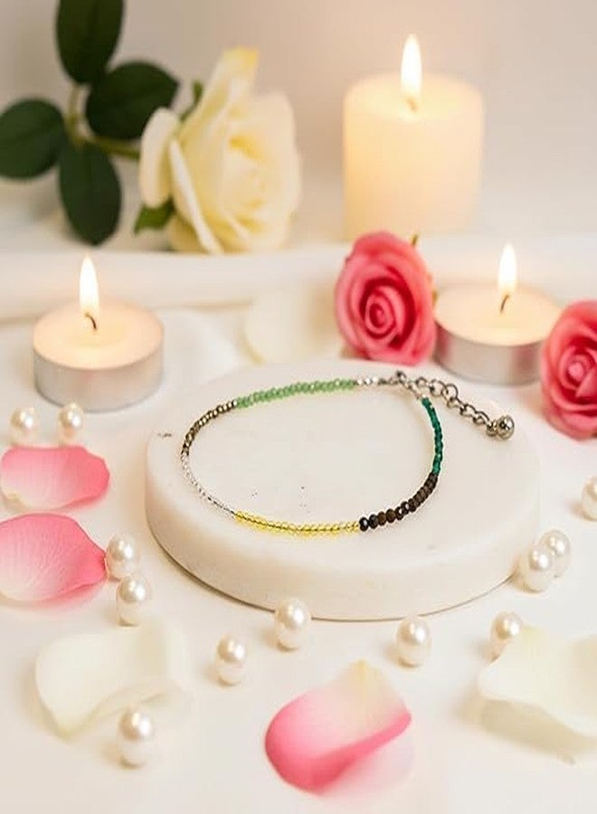 UROOH Dhan Yog Anklet with Pyrite, Citrine, and Aventurine, Attracts Wealth and Financial Prosperity, Astrology Anklet for Girls and Women - Image 5