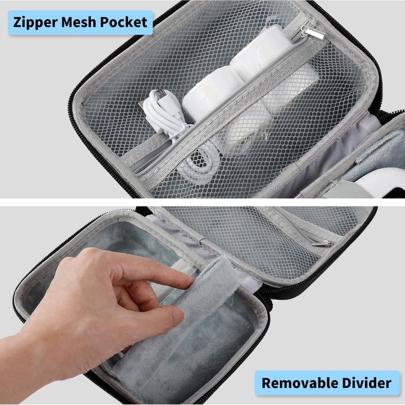 phomemo Printer Case Hard Carry Case Compatible With D30/T02/M110/M220/M221/M02 Label Printer, Label Maker Storage Holder - Black - Image 3