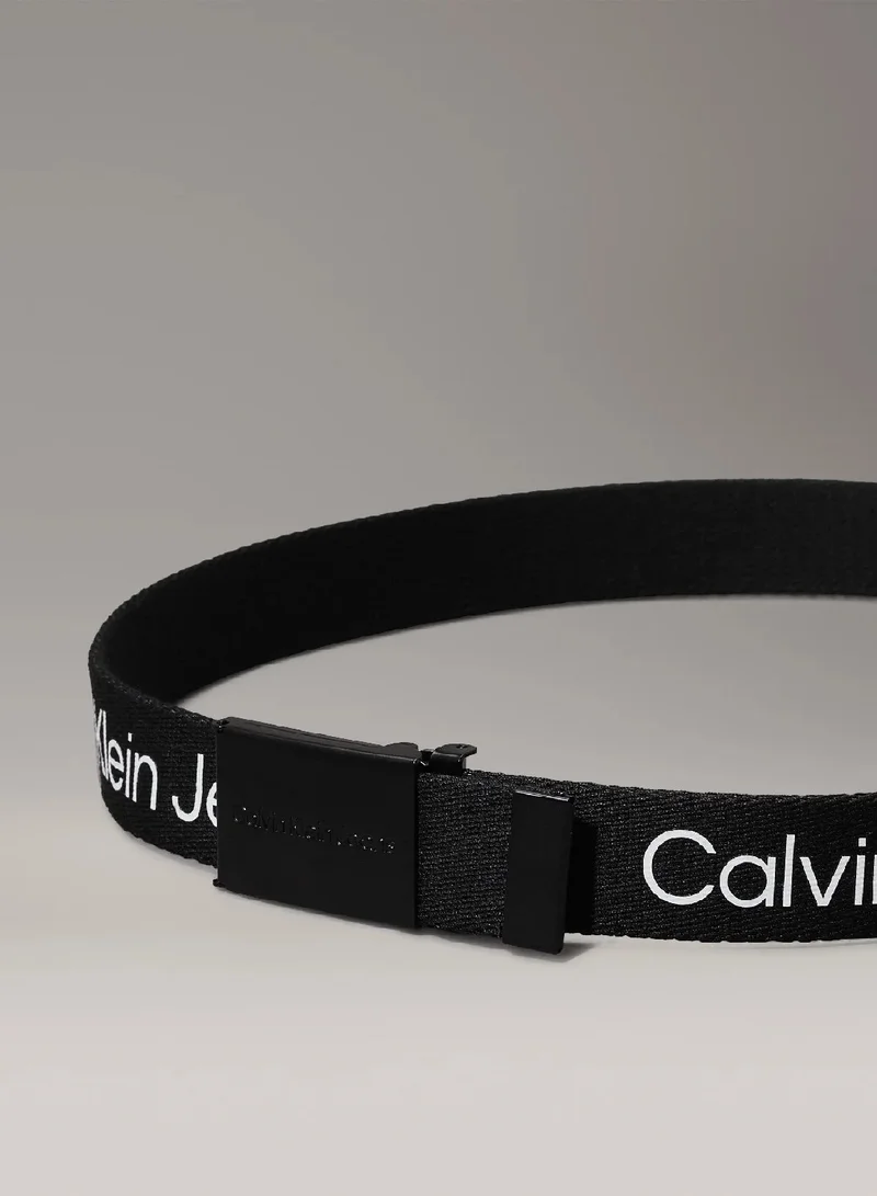 Calvin Klein Jeans Unisex Canvas Logo Belt