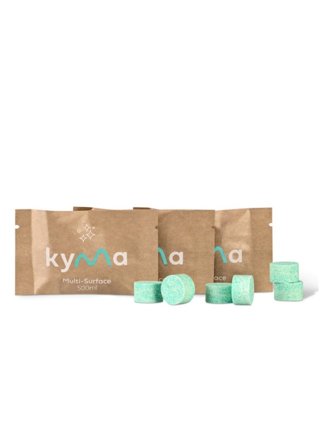 kyma Non-Toxic Multi-Surface Cleaner Refill Box,1.5L(Makes 3x 500ml Bottle of Multi-Surface),Non-Toxic,Eco Friendly,Powerful,Non-Toxic,Eco Friendly,Removes Grease & Dirt - Image 1