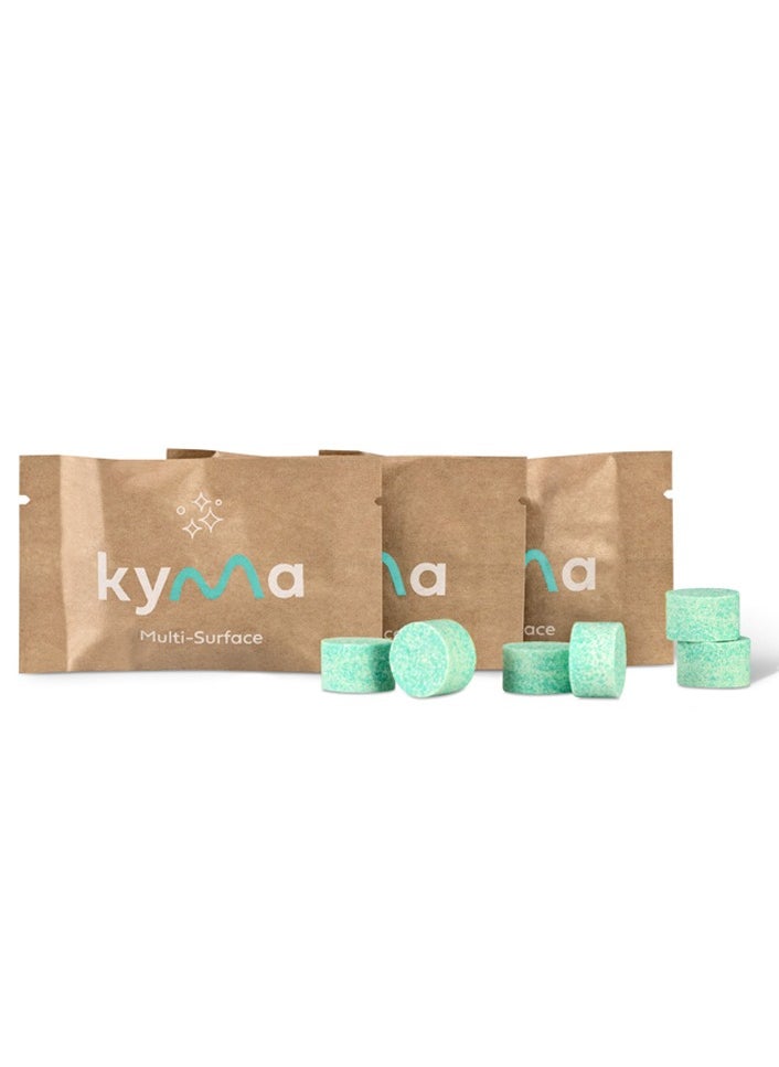 KYMA صندوق إعادة تعبئة منظف الأسطح المتعددة من كيما، 1.5 لتر (يصنع زجاجة 3 × 500 مل من الأسطح المتعددة)، غير سام، صديق للبيئة، قوي، غير سام، صديق للبيئة، يزيل الشحوم والأوساخ  - Image 1