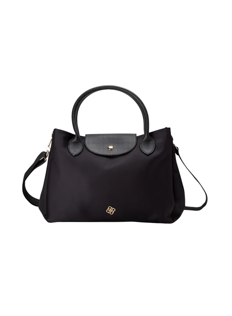 Bata Casual Top Handle Bag with Strap Black