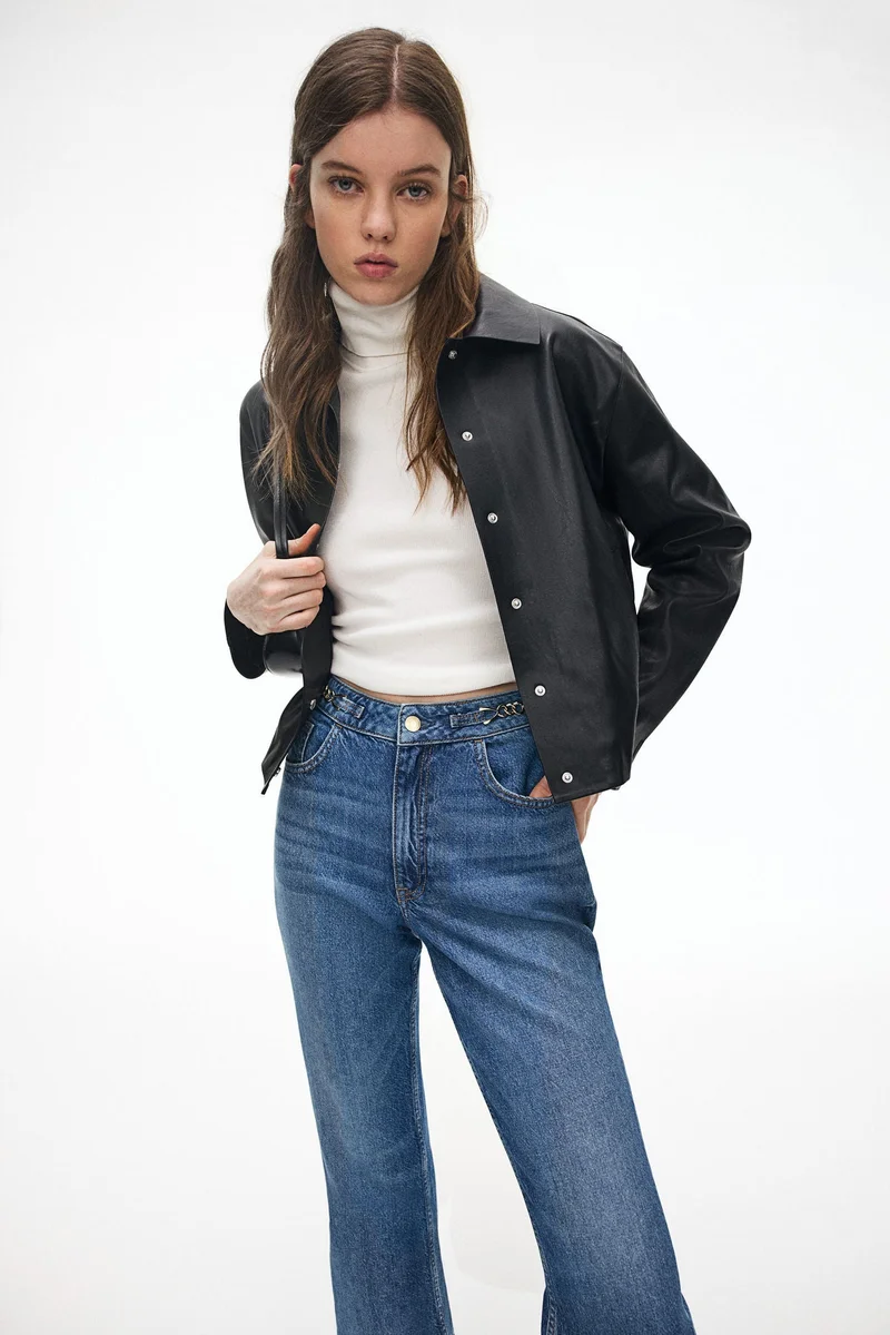 H&M Straight Ultra High Jeans